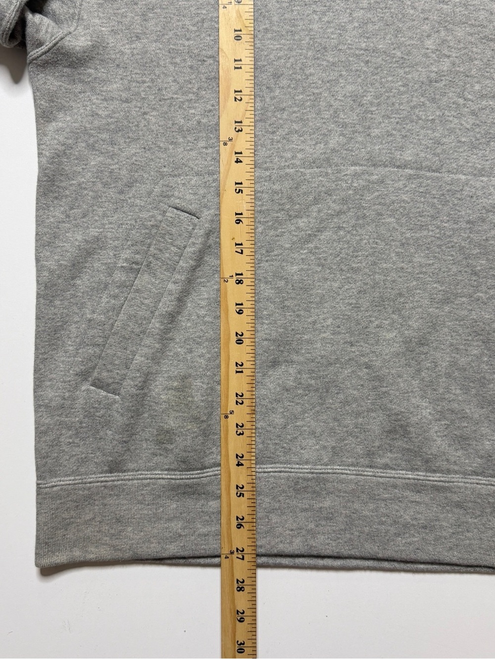 Comme des Garcons PLAY Gray Hoodie with Red Heart Patch - Picture 9 of 10